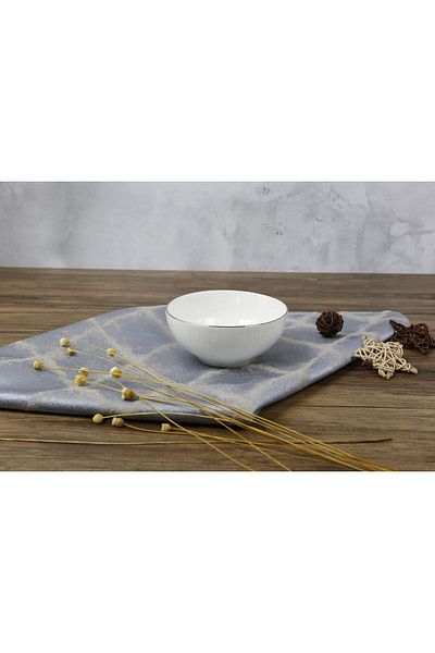 ORCHID 5.5" NEW BONE CHINA EMBOSSED BOWL LINEN