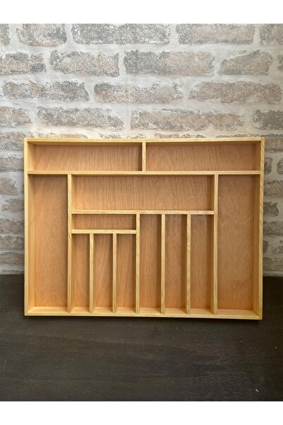 ayfiwood 60x45 Cm Ayfiwood Ahşap Kaşıklık Çekmece İçi Yemek Takımı Ve Servis ...