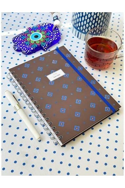 STOREMAX Sellbuystore Journals Hard Cover Spiral Notebook 17X24 cm 90 Gr. 96 Yp.Striped 1053513