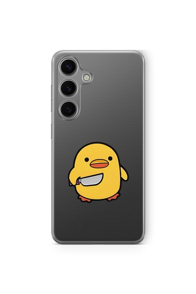 Multitronic Samsung Galaxy S23 Compatible Cute Chick Design Printed Transpare...