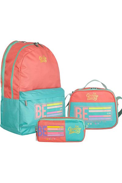 STOREMAX Ntwork Polo Club Be Happy Double Main Compartment Unisex Children's Primary School Bag Set Art 1087243