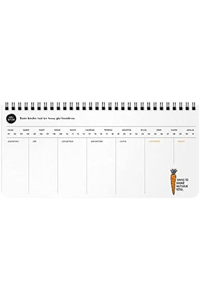 STOREMAX Metrashop Colorful Things 13X27 Spiral Weekly Planner with Stickers - It Was Time to Fold,