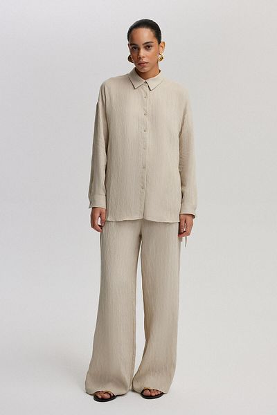 Touché Privé Shirt and Trousers Set - With Tie Detail