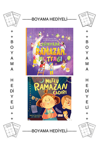 Timaş Çocuk Boyamalı - Çocuklar İçin Ramazan Kitapları Dünyada Ramazan Mutfağ...