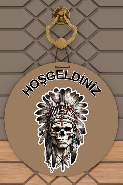 Rugmood Μοντέρνο Στολίδι Πόρτας Καφέ Στολίδι Πόρτας Εξωτερικού Χώρου Καφέ Στολίδι Πόρτας