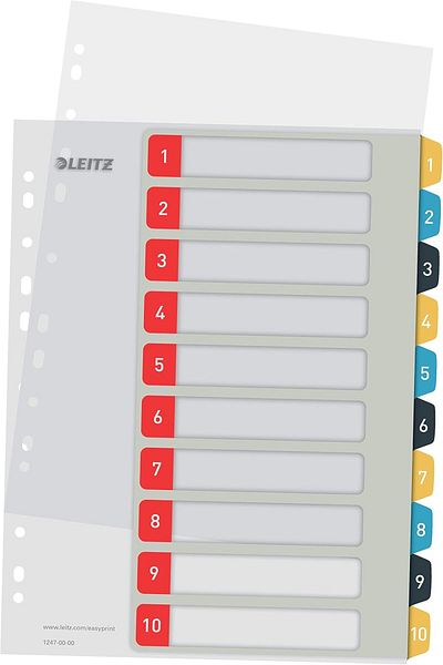 STOREMAX Jvnnshop Cozy 1-10 Printable Separator Pp 646268