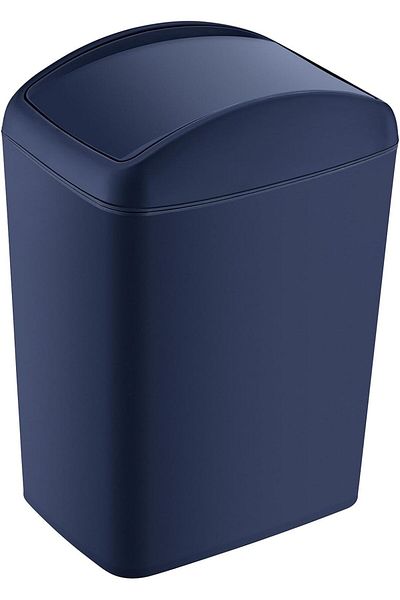 STOREMAX Mu-Artshop Soft Trash Can Rotating Lid 5 Lt Dark Blue Tnca 871301