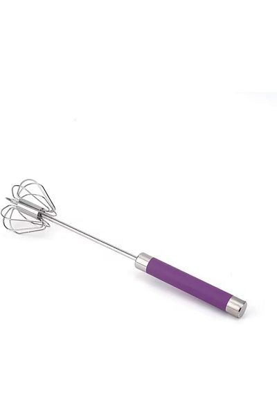 STOREMAX Mrttnca Stainless Steel Spring Semi-Automatic Hand Whisk (Purple) Trndymrt 1087243