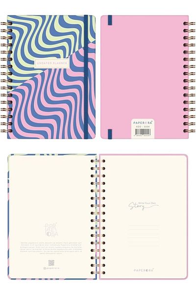 STOREMAX MU-ARTSHOP A5 Spiral Unlimited Colorful Planner Agenda Мотивационна страница Вълнообразна TNCa 871301
