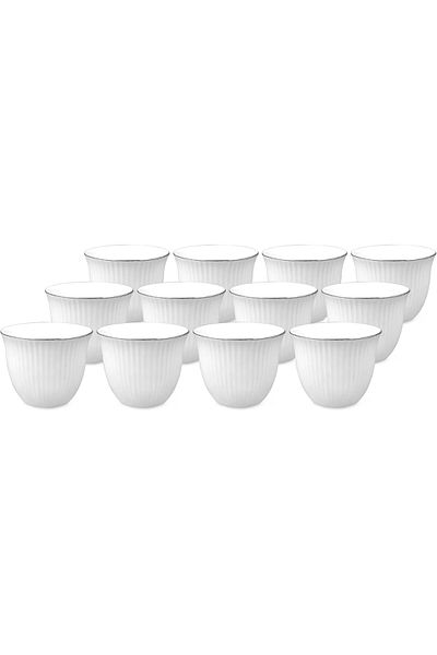 ORCHID 12PCS CAWA CUP SET EMBOSSED LINEN