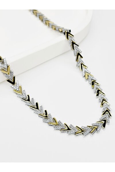 RABİA AKINCI BY NOURA Lizzard Mix V Model Kolye