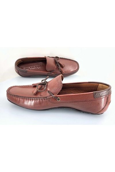 KCMN Aronay 084 100% γνήσιο δέρμα με φούντες ανδρικό loafer μπαλαρίνα μαύρισμα