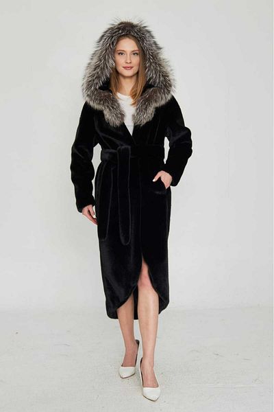 Redpoint Jackets Black Vision Feather Hooded Coat
