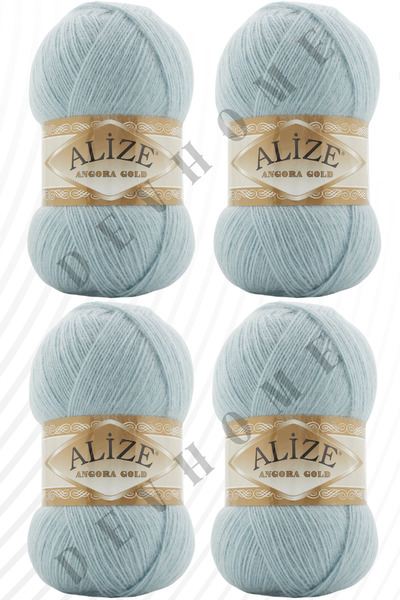 devhome أليز أنجورا الذهب الحياكة اليدوية سلسلة غزل الصوف سترة سلسلة 4 قطعة غ...