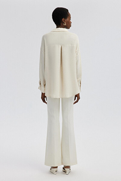 Touché Privé NATURAL TEXTURED EMBROIDERED SHIRT