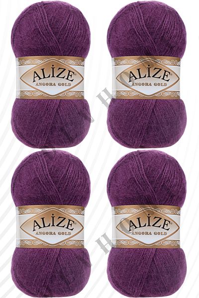 devhome Alize Angora Gold Ață de tricotat manuală Ață de lână pentru vestă 4 bucăți Ață de lână acrilică