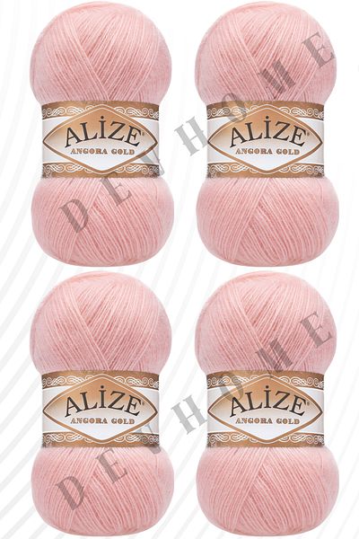 devhome Alize Angora Gold Ață de tricotat manuală Ață de lână pentru vestă 4 bucăți Ață de lână acrilică