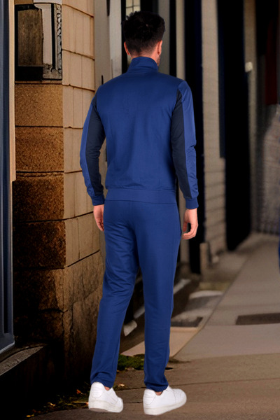 BESSA Ανδρικό Σετ Εποχιακή Φόρμα Συνεδρίου Βαμβακερό ύφασμα 2 κλωστών με τσέπες με φερμουάρ Αθλητικό κοστούμι