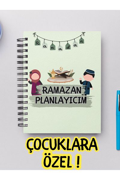Craft Ramadan Planner (για παιδιά), με πολλά αυτοκόλλητα, Ατζέντα Ραμαζάνι