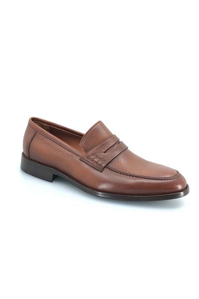 Kocamanlar Ayakkabı Ανδρικά κλασικά παπούτσια Aronay Elastic Jurdan Leather TABA