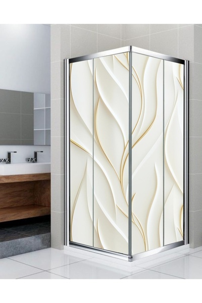 RENKLİ HOBBY Banyo Duşakabin Kaplama Folyo Sticker - Duşakabin Giydirme - Ken...