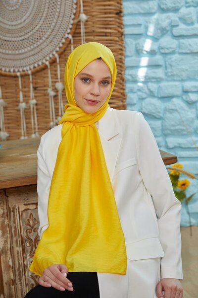 Şalland Шовковий жовтий шаль