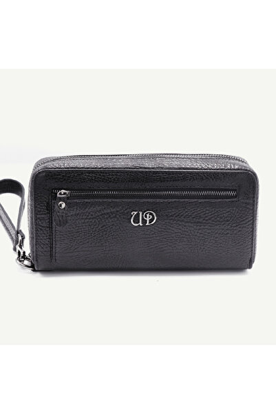 Uderra Leather Uderra Men's Genuine Leather Black Portfolio Wallet - Bnet0111