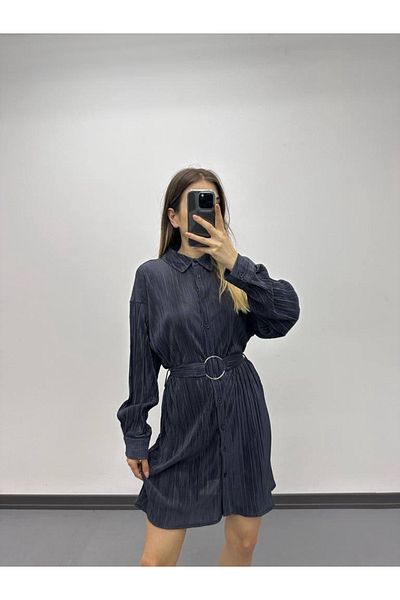 ASM Fashion ΓΥΝΑΙΚΕΙΟ ΦΟΡΕΜΑ ΠΟΥΚΑΜΙΣΟ ΜΕ ΛΕΠΤΟΜΕΡΗ ΖΩΝΗ