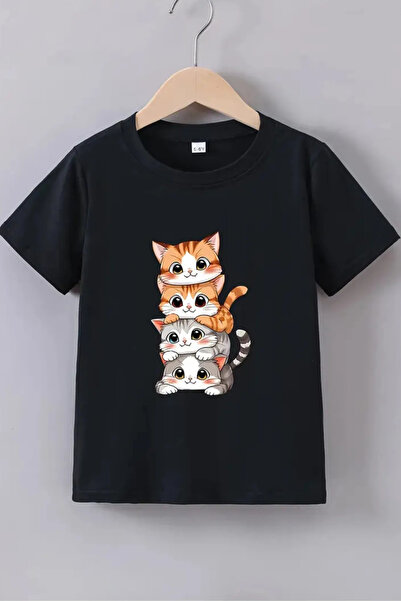 Wish BF Pachet de 4-pisică tricouri pentru băieți