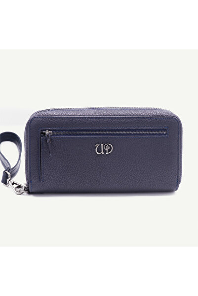 Uderra Leather محفظة Uderra للرجال من الجلد الطبيعي باللون الأزرق الداكن - BN...
