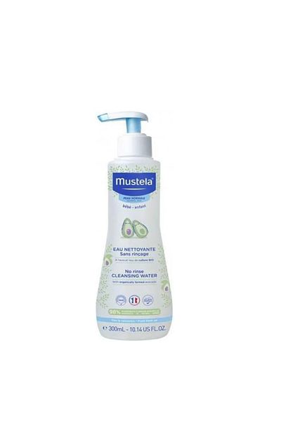 Mustela ماء تنظيف بدون شطف مع الأفوكادو العضوي، 300 مل