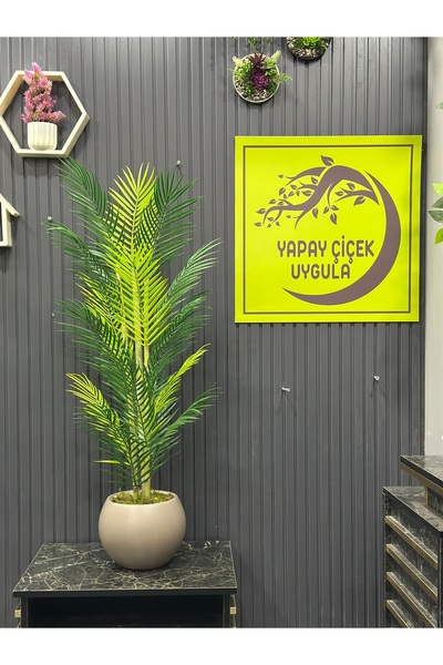 İremÇiçekçilik Yapay Çiçek Uygula 120 Cm Areka Yapay Ağaç Salon Cicegi