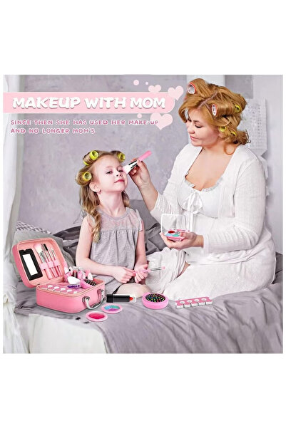 fulina مجموعة مكياج للأطفال مكونة من 20 قطعة، قابلة للغسل، مناسبة لفساتين الأميرات، آمنة وغير سامة، هدية عيد ميلاد مثالية