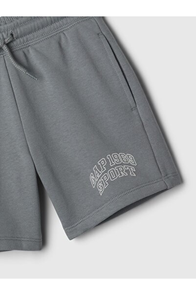 GAP Erkek Bebek Gri Gap Logo Sweat Şort