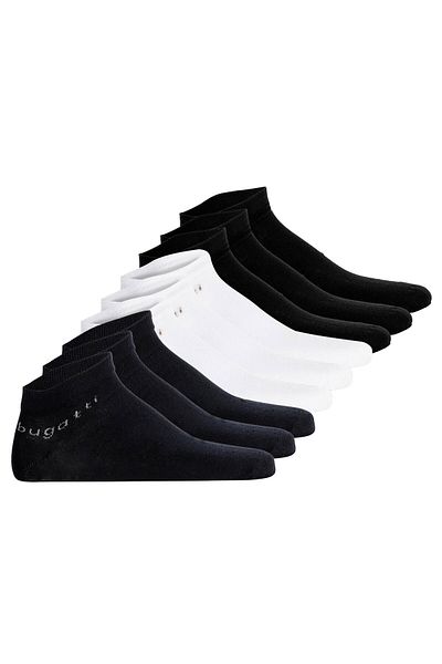 BUGATTI Herren Sneakersocken 9er Pack - Socks Soft Cotton Uni Basic