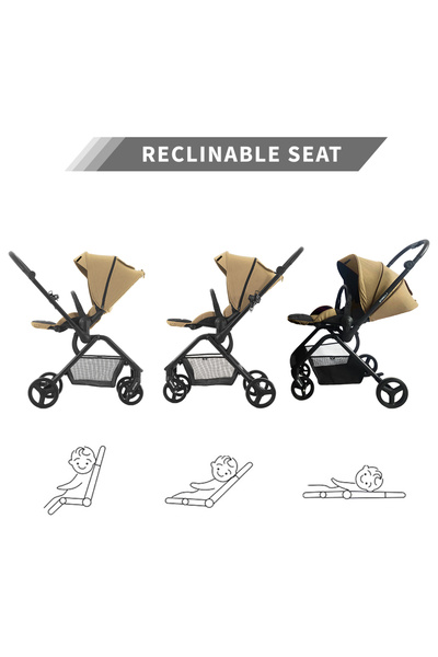 TEKNUM Teknum STROLL1 Reversible Travel Stroller-Khaki