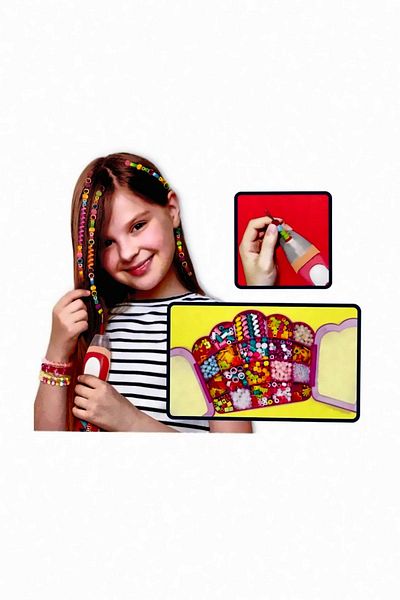 OMZ Educational Hairdresser Curl Play Set for Boys and Girls - Princesses Little
