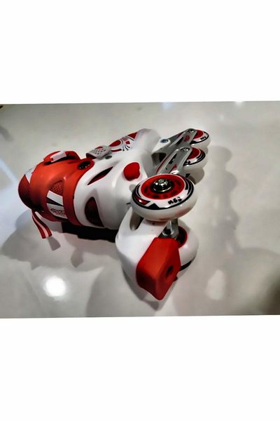 OMZ Single Row Adjustable L Silicone Caster Red Girls Kids Educational Toy Boy Toys