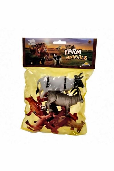 OMZ Animos Animal Play Set with Bag Medium Size - Dog Girl Kids Educational Toy Boy Toys