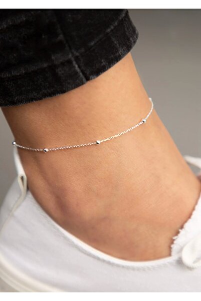 Asia by Leuvoié Asia By Leuvoie Gümüş Kaplama Top Zincir Halhal