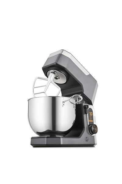 ALSAIF Electric Stand Mixer 10 Speeds, 3 Tools Beater, Balloon Whisk, Dough Hook, 10l, 2000w, Gray