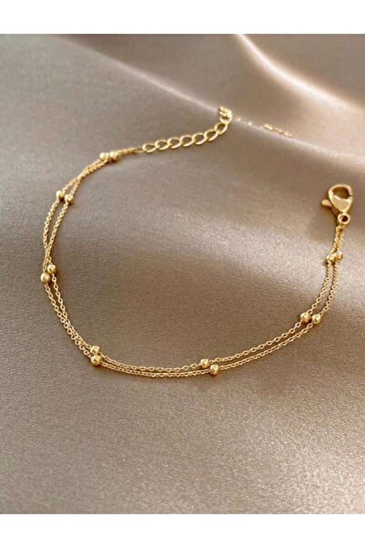 Asia by Leuvoié Asia By Leuvoie Altın Kaplama Top Zincir Bileklik