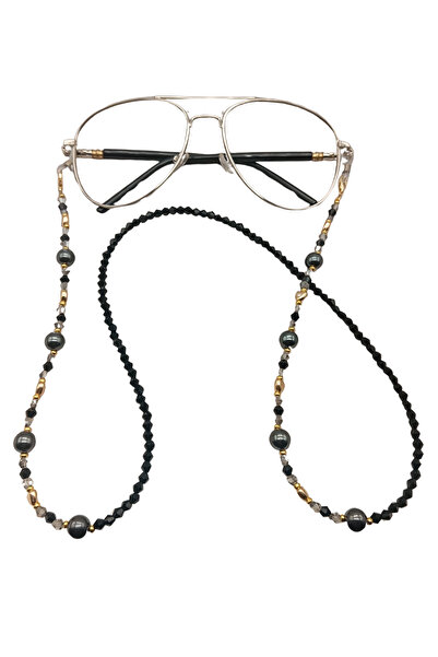 Ralp Moda سلسلة نظارات من حجر الهيماتيت بتصميم آرت ديكو مصنوعة يدويًا
