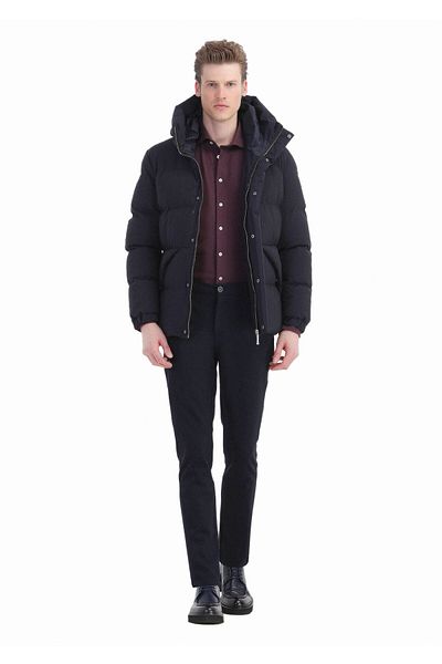 Ramsey Marineblauer Webmantel