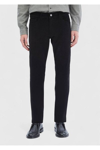 Ramsey Lässige, gewebte Hose aus Baumwollmischung im Slim Fit
