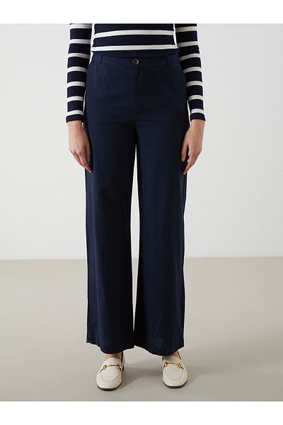 LC Waikiki Pantaloni de damă în amestec de in, cu potrivire standard