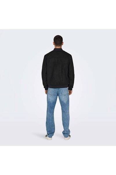 Only & Sons Ανδρικό μαύρο μπουφάν Lucas ( 22027463 -Β)