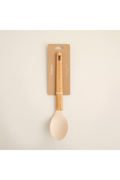 Chakra Agni Acacia Serving Spoon 30 cm Natural