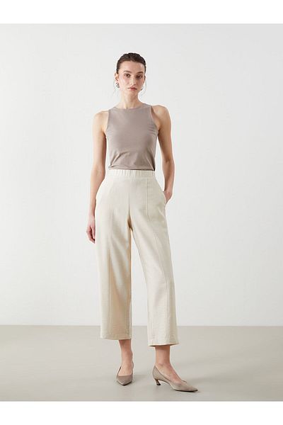 LC Waikiki Women's Trousers with Elastic Waist
