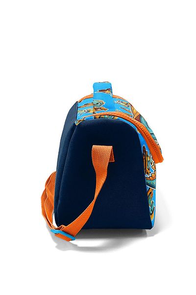 Coral High Kids Blue Orange Dinosaur Patterned Thermo Lunchbox 12793